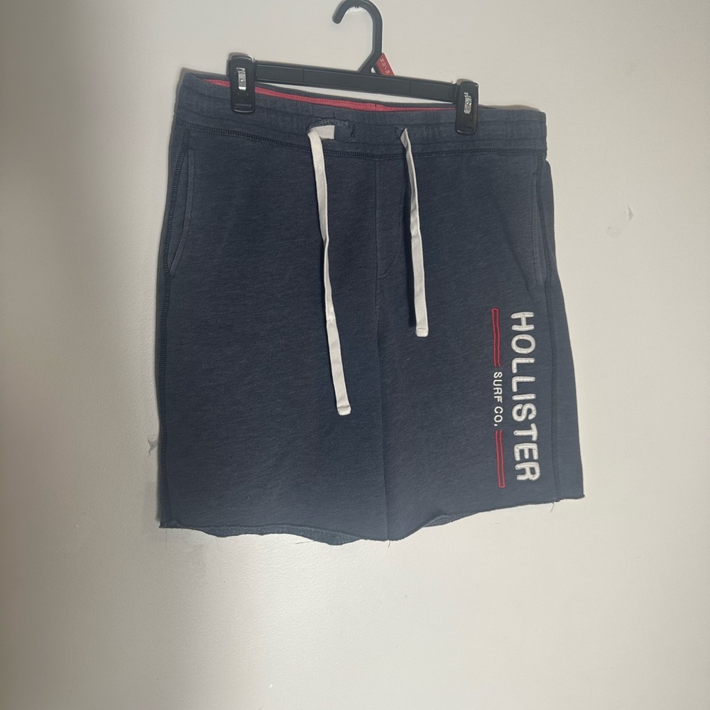 Hollister Blue Athletic Shorts with Drawstring Waist